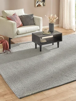 Aarbogen Woll-Teppich, Light Grey