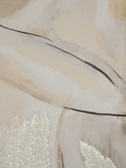 Aktmodell Leinwand-Druck-handbemalt, Graubeige
