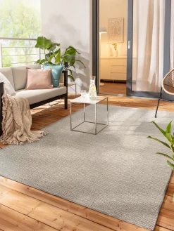 Alaro Outdoor-Teppich, Silber