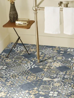 Almeria Vinyl-Rollenware, Blue 072M