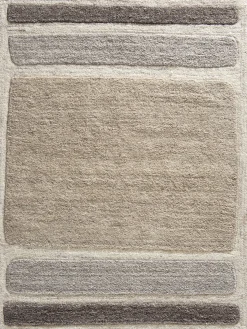 Amarha Woll-Teppich, Sand Grey
