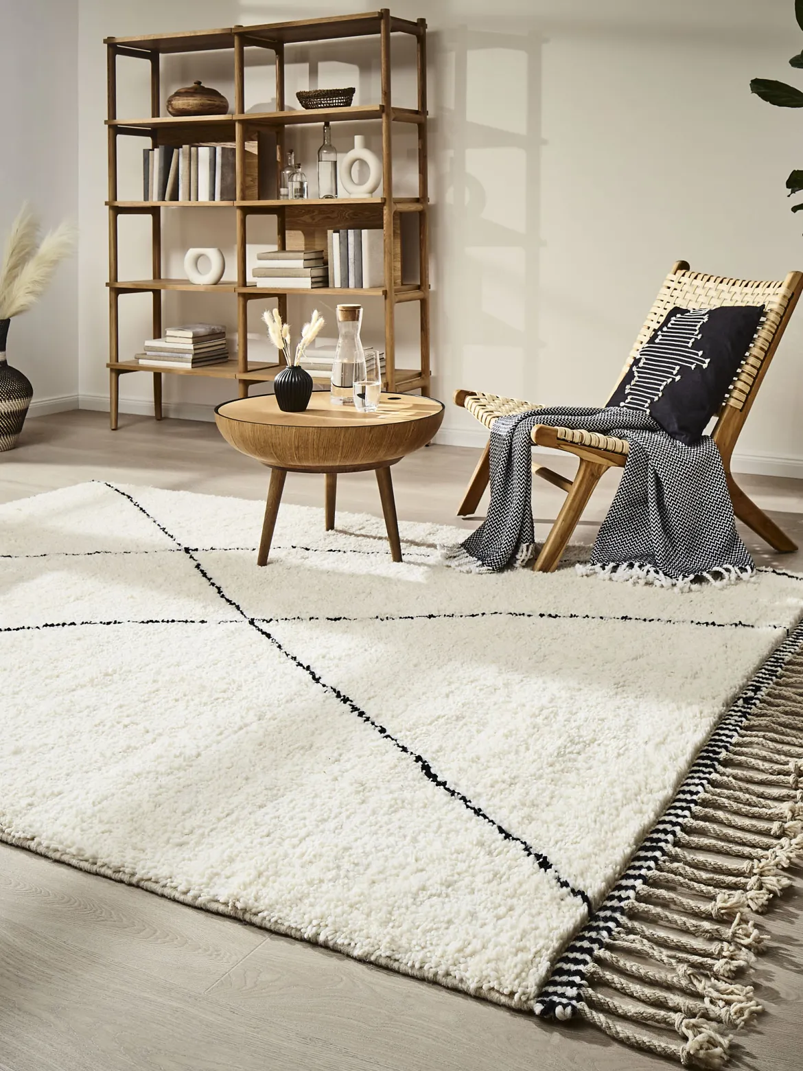 Amasin Berber-Teppich, Creme