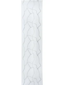 Amina Flächenvorhang, Creme/grau