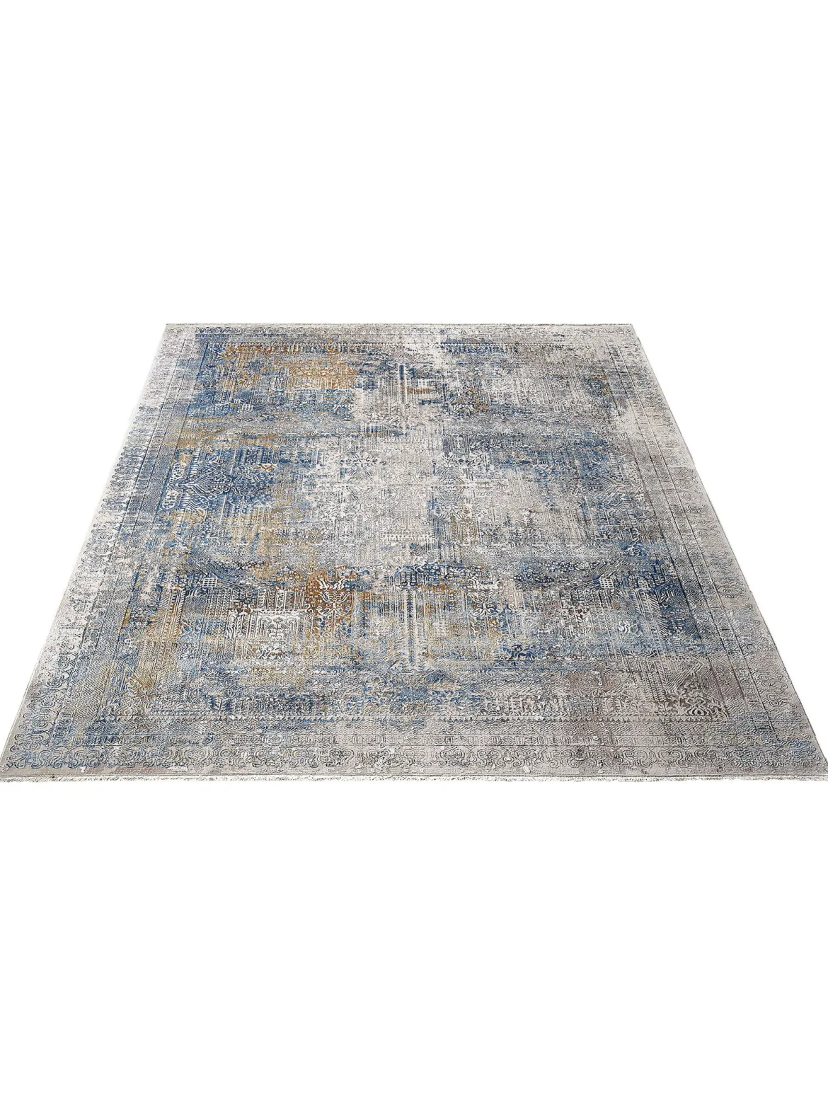 Ampelia Vintage-Teppich, Vintage Blau
