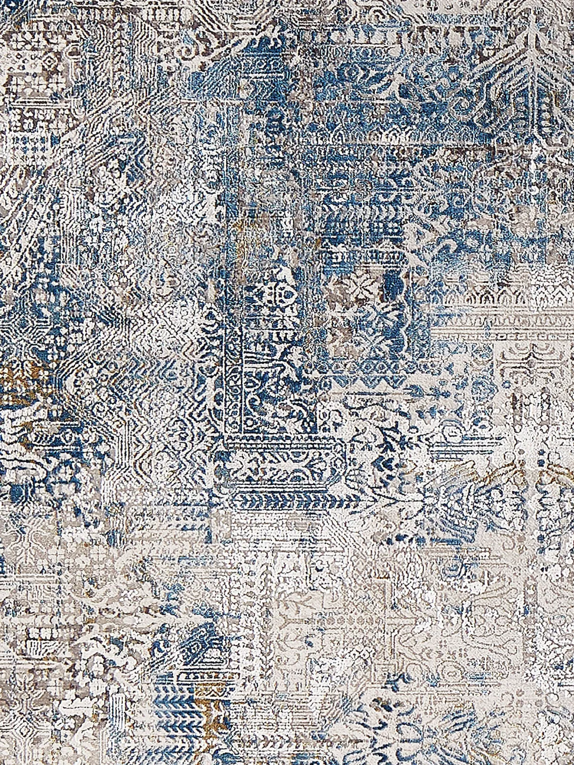 Ampelia Vintage-Teppich, Vintage Blau