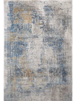 Ampelia Vintage-Teppich, Vintage Blau
