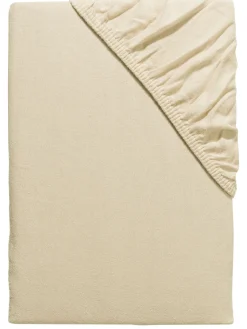 Arosa Flanell-Spannbetttuch, Creme