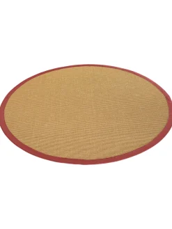 Aruba Nature Sisal-Teppich, Fuchsia
