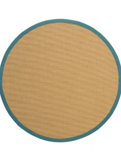Aruba Nature Sisal-Teppich, Petrol