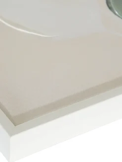 Astala Leinwand-Druck-handbemalt, Hellgrün/Weiss