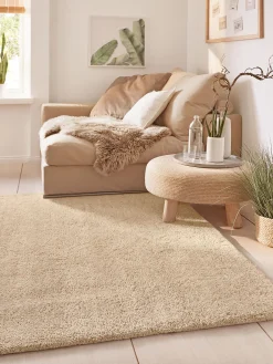 Atlas Berber-Teppich, Dunkelbeige