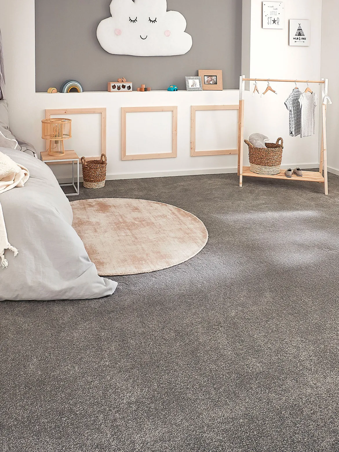 Balance Velours-Teppichboden, Stone 176