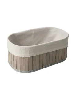 Bambusbox Billi Korb, Hellgrau