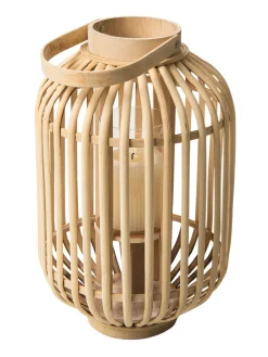 Bambuslicht Benny Windlicht, Hellbeige
