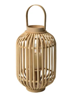 Bambuslicht Benny Windlicht, Hellbeige