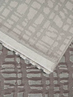 Bayonne Moderner Teppich, Silber
