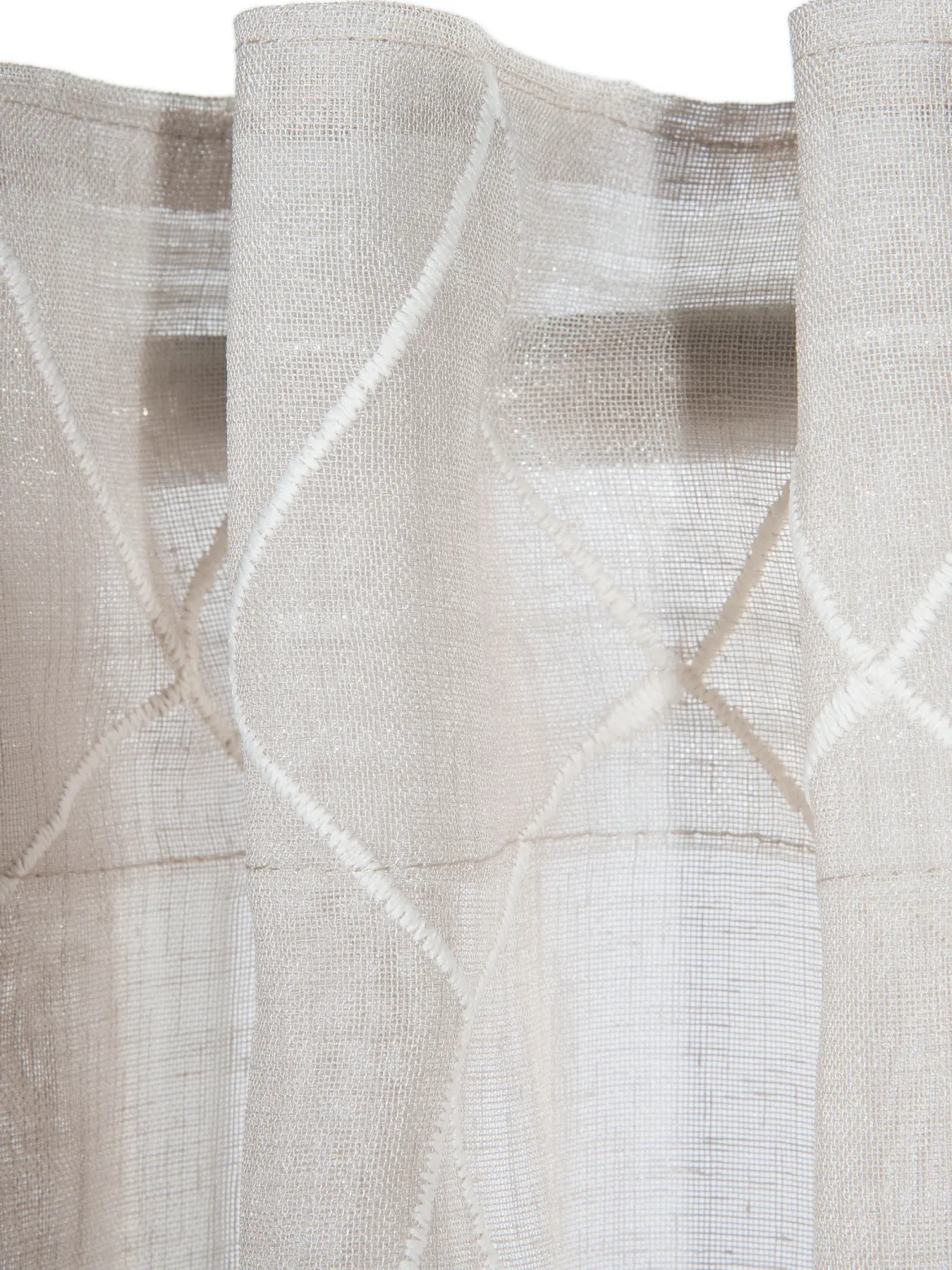 Belinda Vorhang mit Gardinenband, Taupe