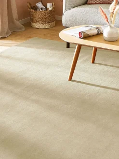 Belvedere Woll-Teppich, Offwhite