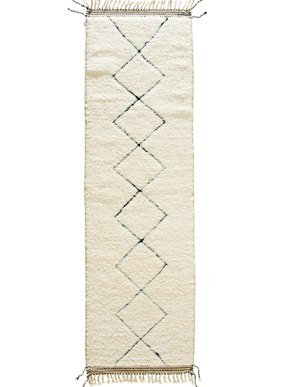 Beni Ourain ca. 89 x 313 cm, Unikat / Einzelstück