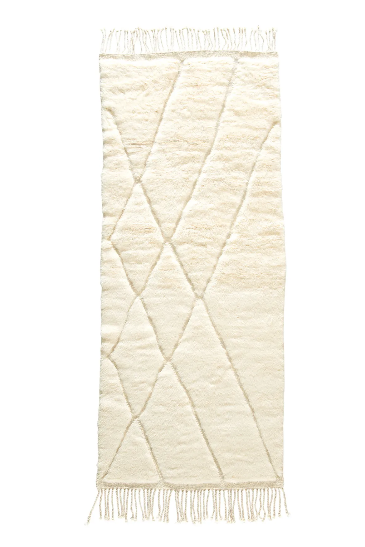 Beni Ourain ca. 103 x 250 cm, Unikat / Einzelstück