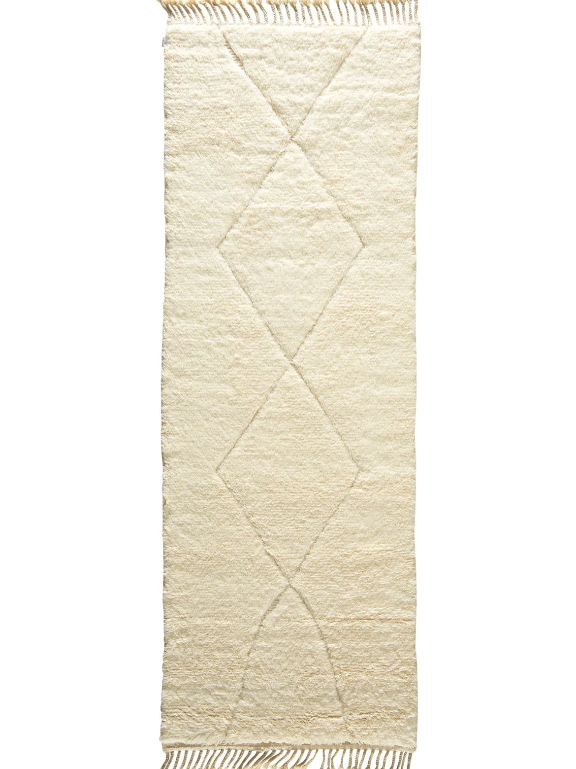 Beni Ourain ca. 106 x 278 cm, Unikat / Einzelstück