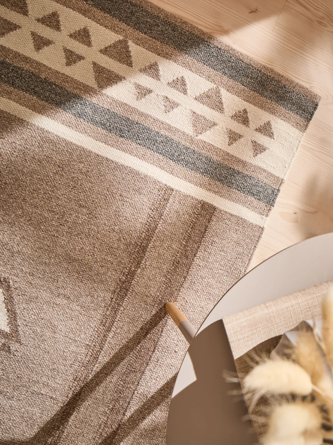 Berga Flachgewebe-Teppich, Light Brown