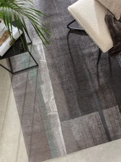 Beverston Vintage-Teppich, Graublau