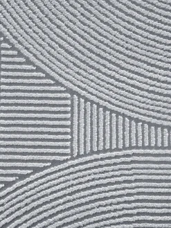 Biarritz Moderner Teppich, Silber