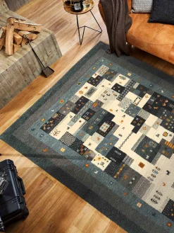 Bikapur Gabbeh-Teppich, Multiblue