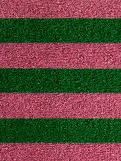 Blockstripe Fußmatte, Green
