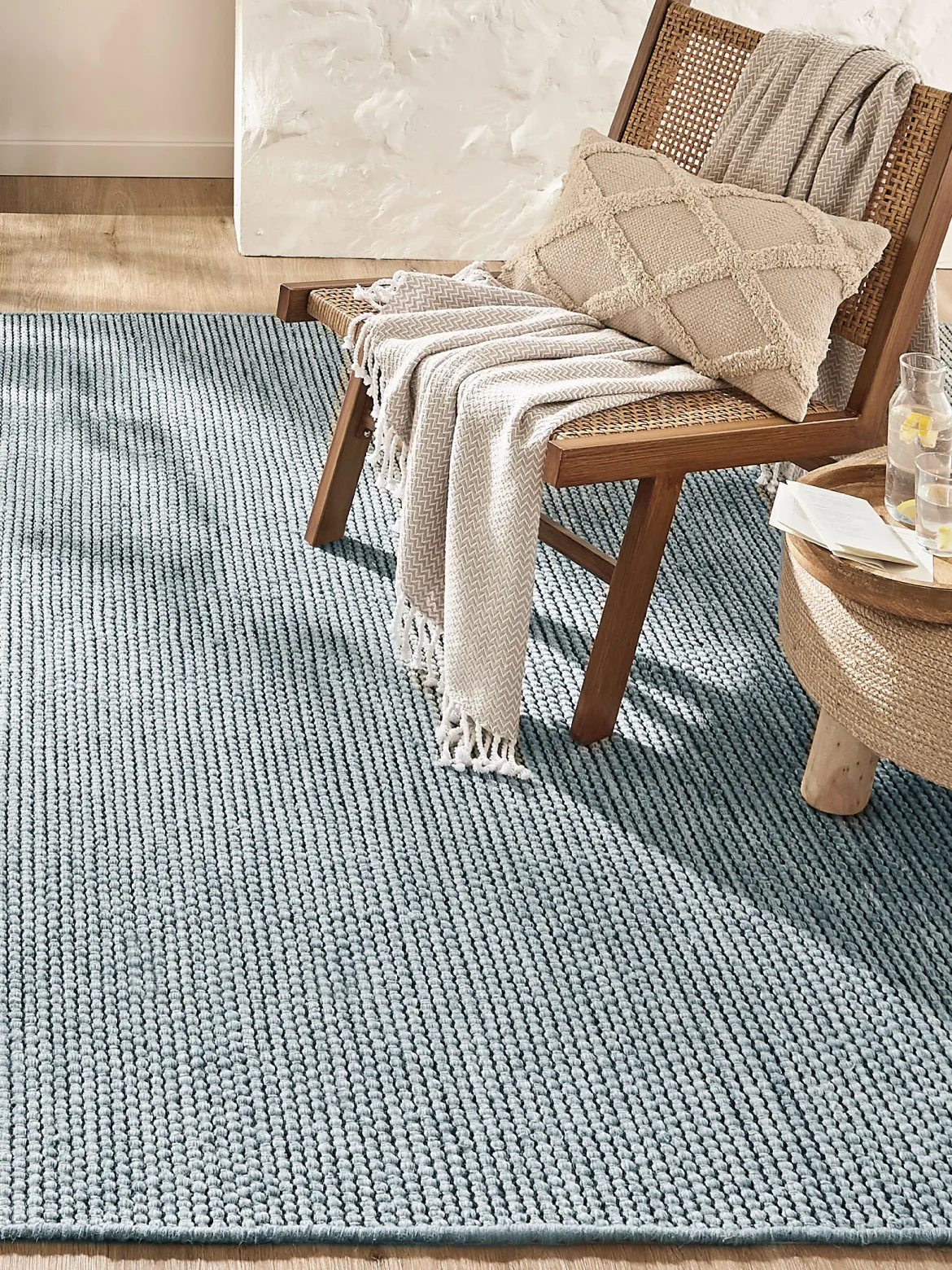 Brunbjerg Woll-Teppich, Sky Blue