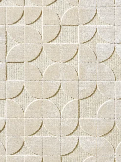 Butterfield Moderner Teppich, Creme