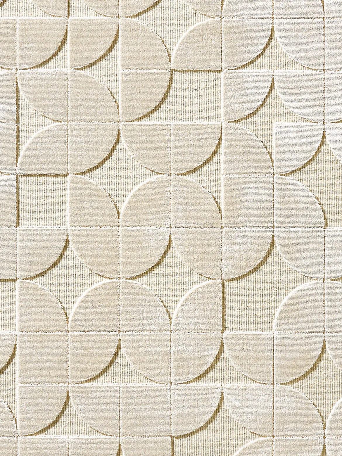 Butterfield Moderner Teppich, Creme