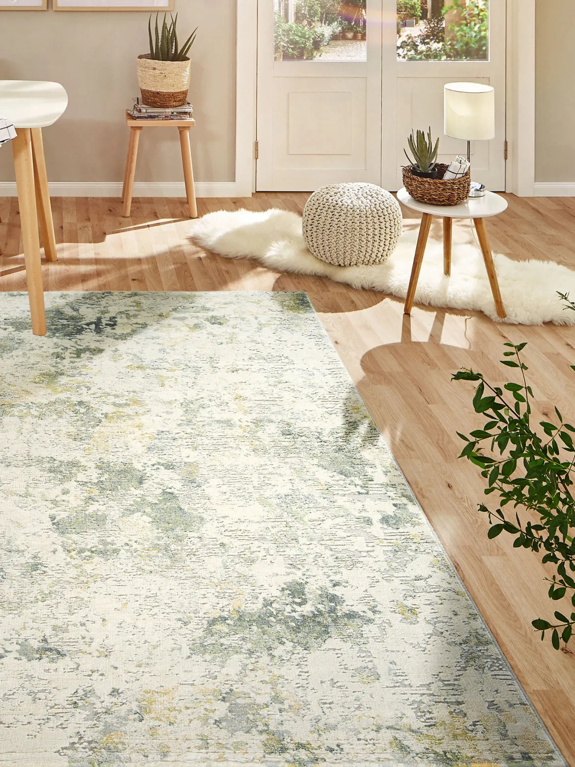 Calanthe Vintage-Teppich, Mint