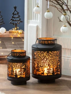 Caliano Windlicht, Black/Gold