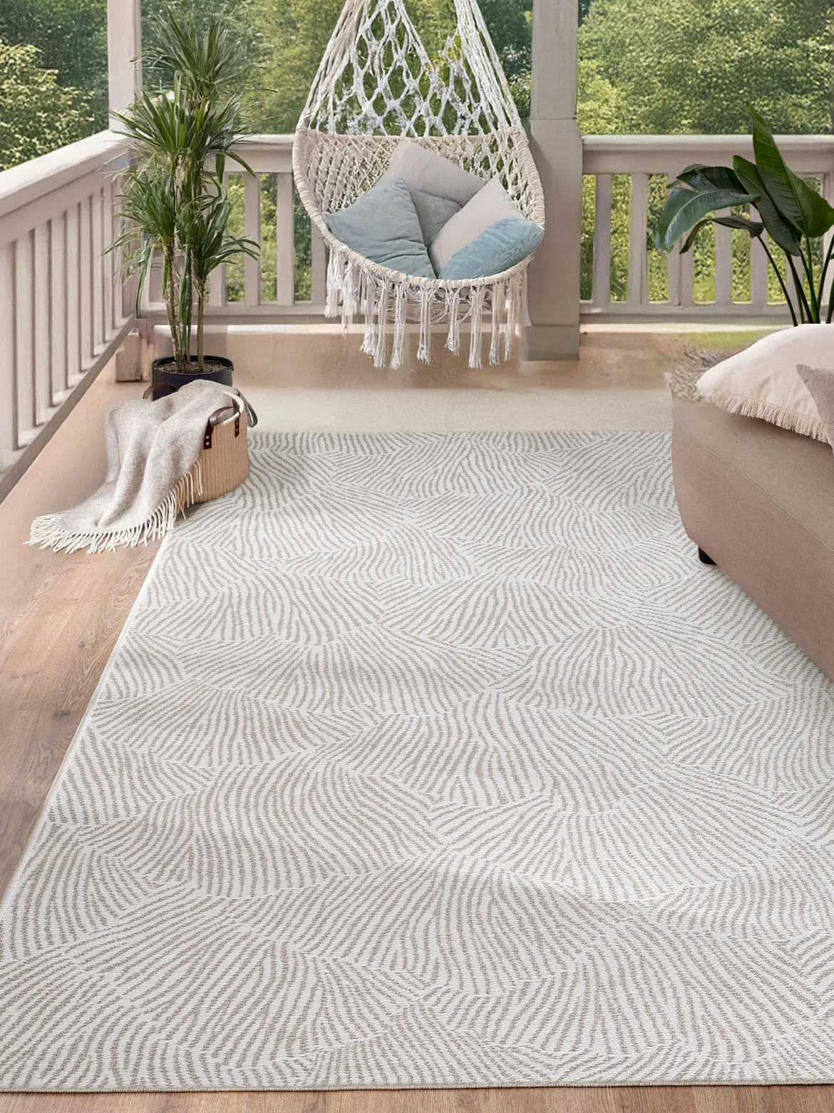 Caprera Outdoor-Teppich, Creme