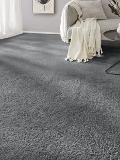 Cirella Velours-Teppichboden, Anthrazit 97