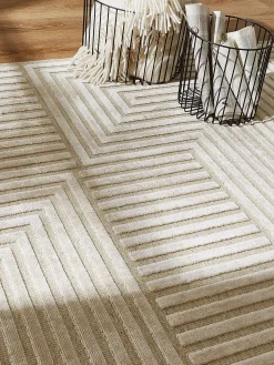Clifton Moderner Teppich, Creme