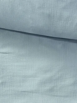Cloudy Musselin-Bettwäsche, Sterling Blau