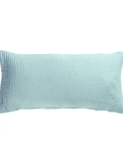 Cloudy Musselin-Bettwäsche, Sterling Blau