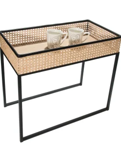 Coffee Table Tisch, Schwarz/Beige
