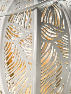 Coisa Windlicht, Weiss/Gold