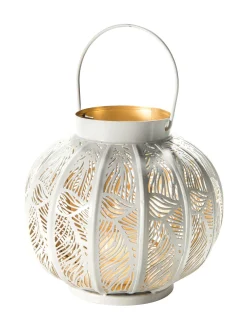 Coisa Windlicht, Weiss/Gold