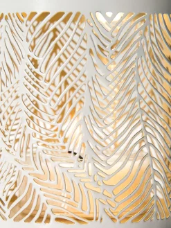 Coisa Windlicht, Weiss/Gold