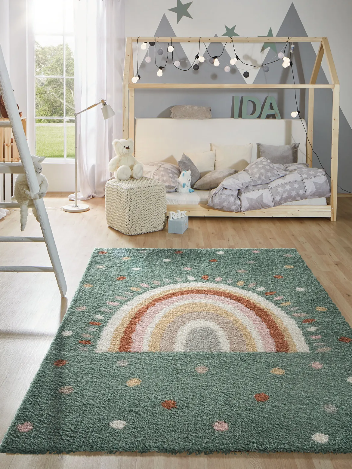 Colori Kinder-Teppich, Grün