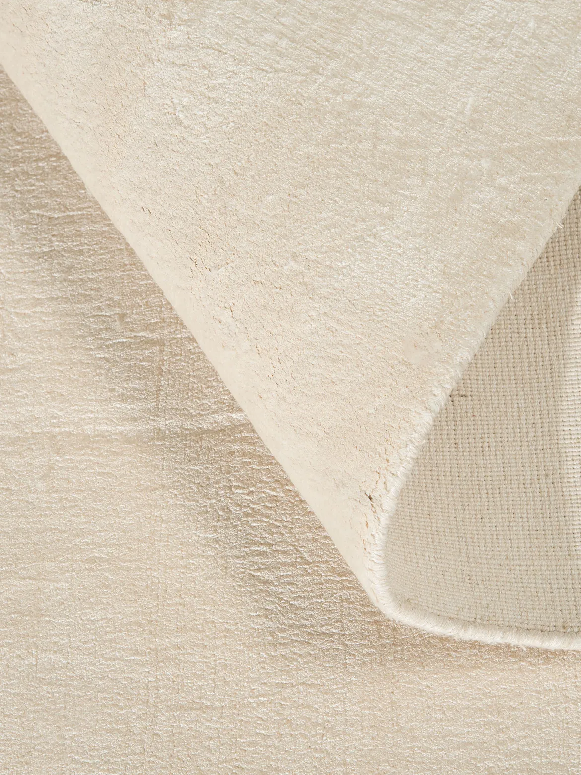Cottanello Viskose-Teppich, Offwhite