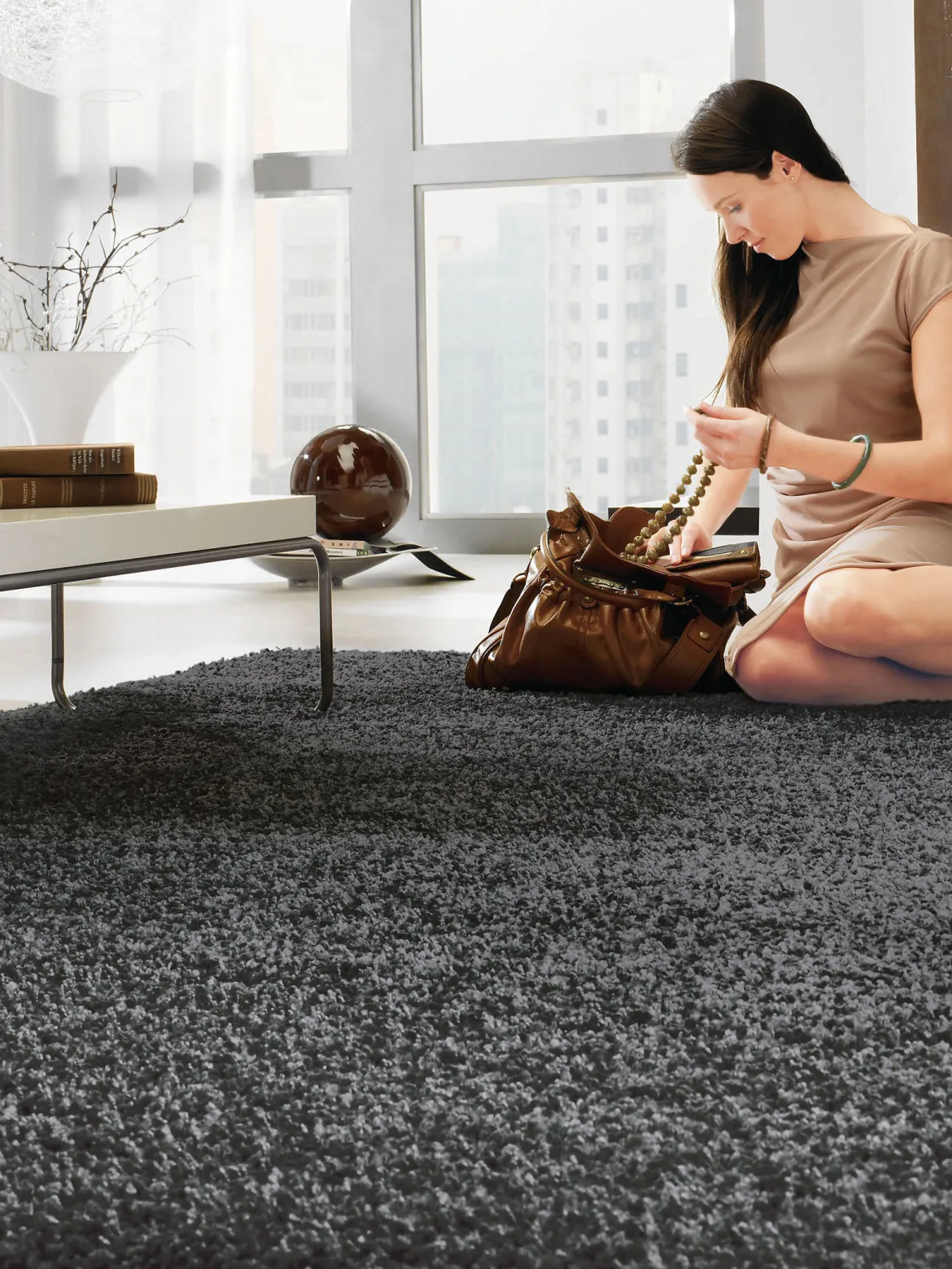 Creation Hochflor-Teppich, Anthrazit