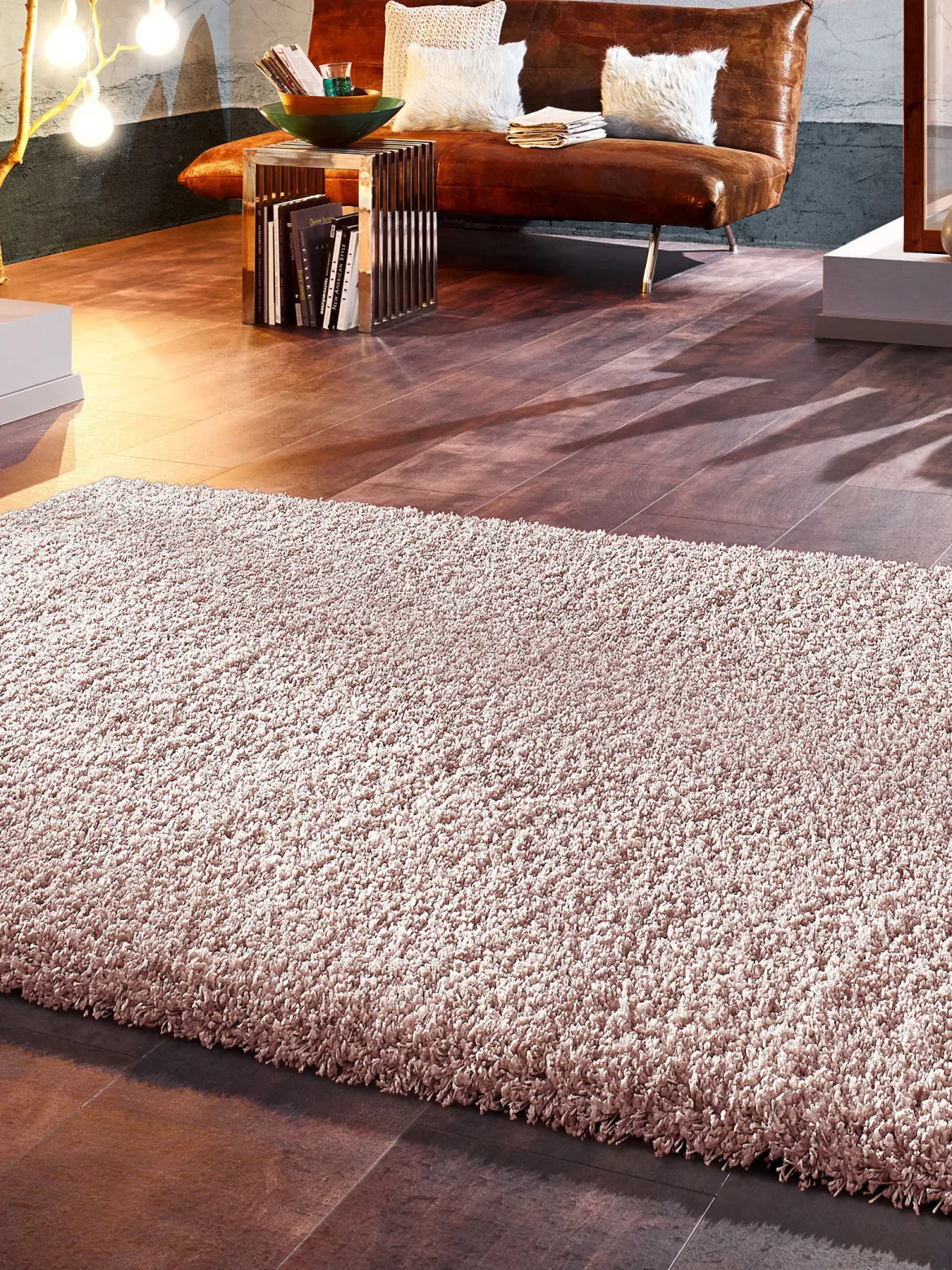 Creation Hochflor-Teppich, Rose
