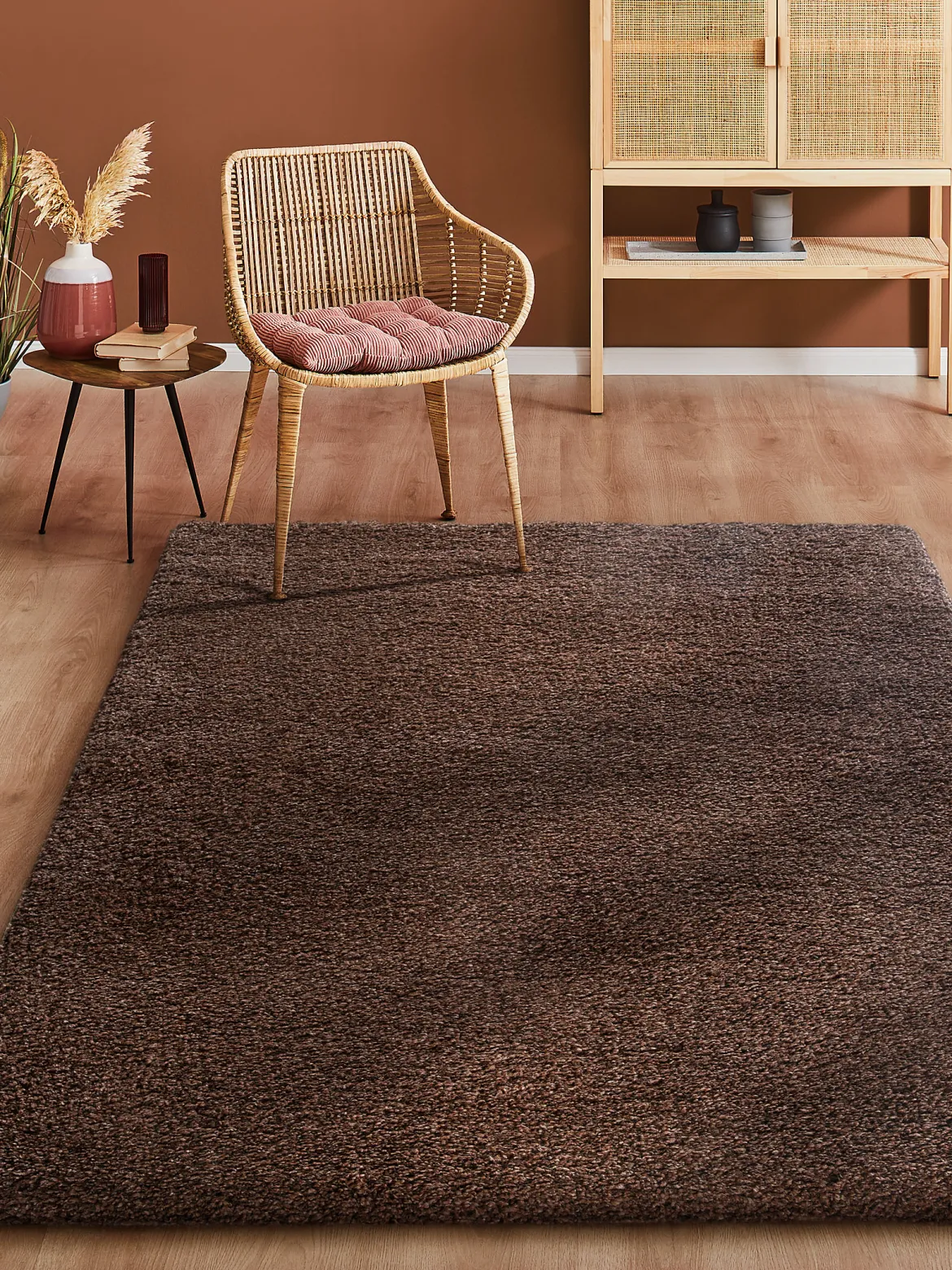 Creation Hochflor-Teppich, Rost