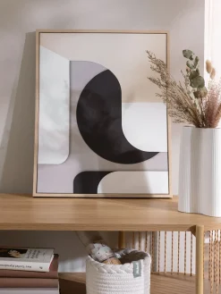 Cuadro Bild, Beige/Schwarz